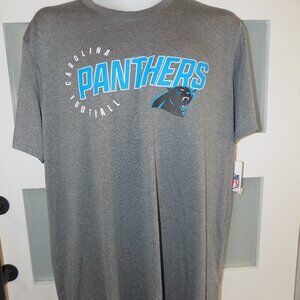 CSA NFL CAROLINA PANTHERS GRAY HEATHERED SS SHIRT SIZE 2XL MEN'S NEW